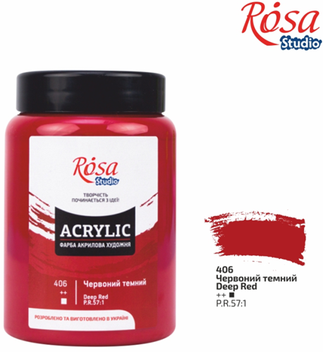 Rosa Studio Acrylverf 400 ml 406 Deep Red