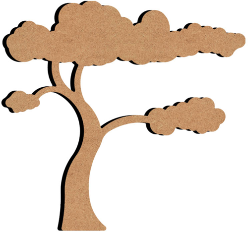 MDF Figuur Boom 1 26 cm