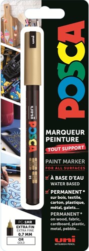 Uni Posca Verfmarker 1MR Goud Blister