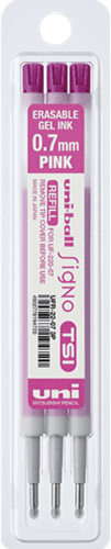 Refill for the Signo TSI erasable pen. Pack of 3 refills