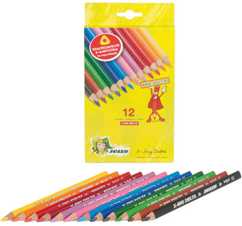 Jolly X-Big Delta Kleurpotloden 12 stuks