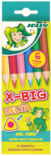 Jolly X-Big Delta Colored Pencils 6 pieces