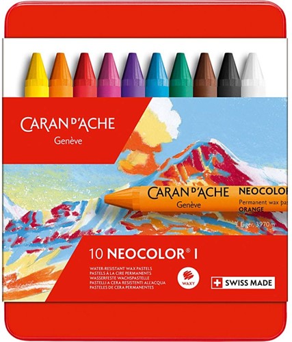 Caran d'Ache Neocolor I Oliekrijt Set 10 stuks