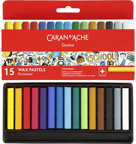 Caran d'Ache Oliekrijt Junior Set 15 stuks-3
