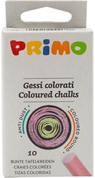 Primo Schoolbordkrijt Gekleurd 10 stuk