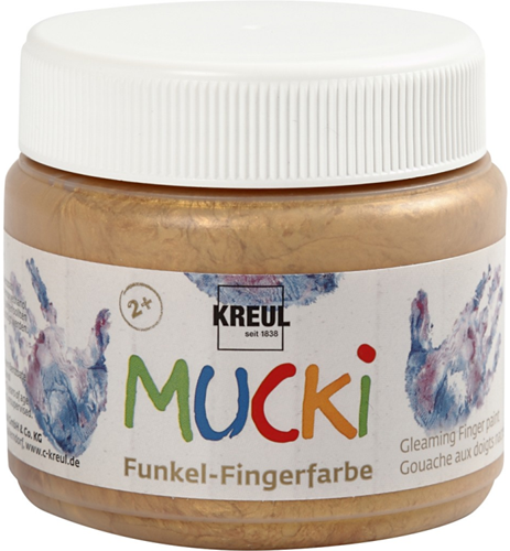 Mucki Vingerverf Metallic Goud 150 ml