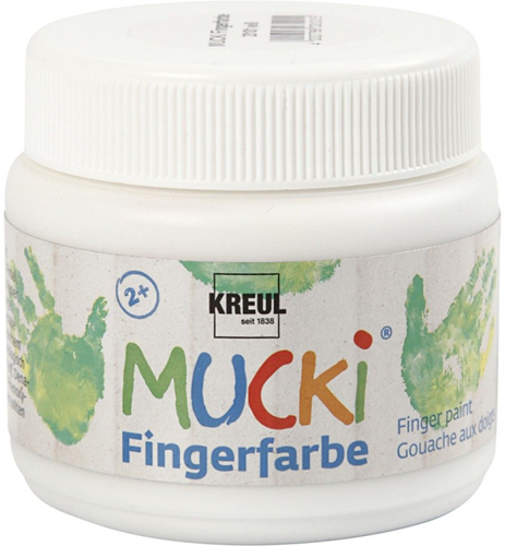 Mucki Vingerverf Wit 150 ml