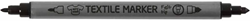 CC Textile markers, black, line 2,3+3,6 mm, 6 pc/ 1 pack