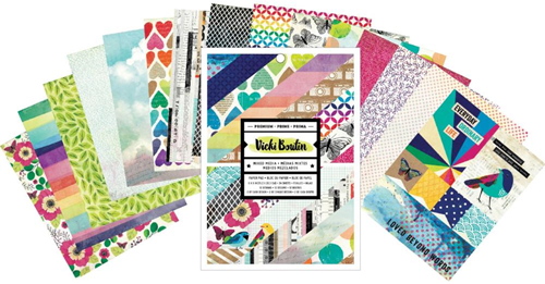 American Crafts Papierblok 15x20 cm Kaleidoscoop