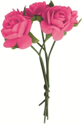 GC Papieren Mini Rozen 6 mm 10 stuks Roze