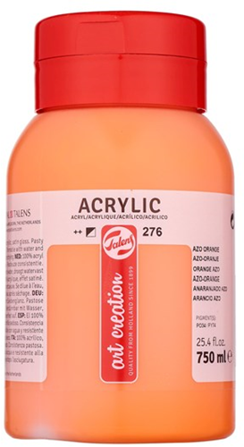 TAC Acrylverf 276 Azo Oranje 750 ml