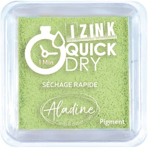 Aladine Izink Quick Dry Pigment Inktkussen 5x5 cm Anijsgroen