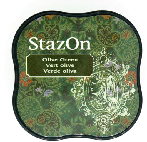 StazOn Stempelinkt Midi Olive Green