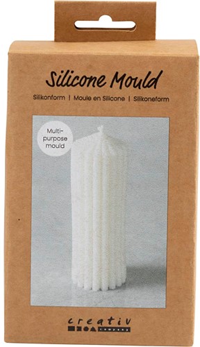 CC Siliconen Mal Geribbelde Cilinder 12x4 cm
