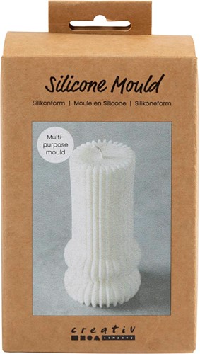 CC Siliconen Mal Geribbelde Cilinder met Bogen 12,5x6 cm