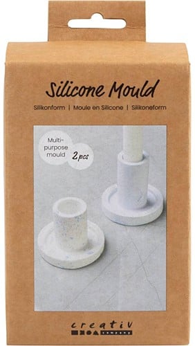 CC Siliconen Mal Kandelaar 6,5+7,5 cm