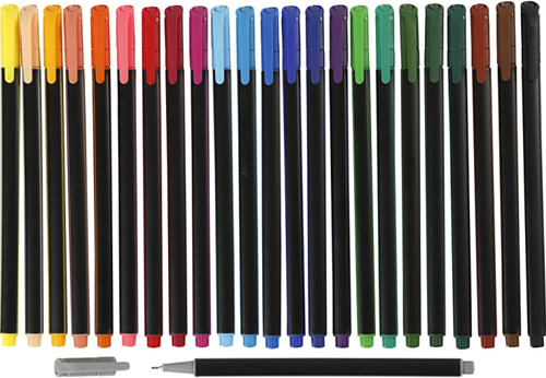 Colortime Fineliner Set  0,7mm 24 stuks
