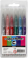 Colortime Glitterstiften Set 6 stuks-3