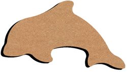 Gomille MDF Figuur Dolfijn 10 cm