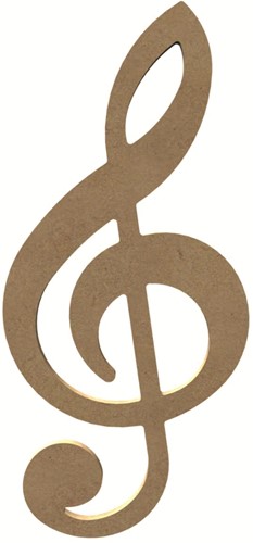 Gomille MDF Figuur G Sleutel 14x30 cm