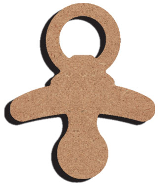 MDF Figuur Speen 10 cm