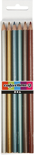Colortime Kleurpotloden Metallic 6 stuks-3