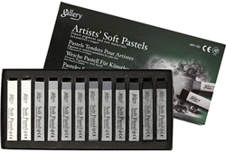 Mungyo Gallery Soft Pastel Set 12 stuks Grijstinten