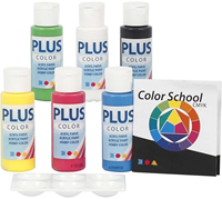 Plus Color Acrylverf Set 6x60 ml Primaire kleuren
