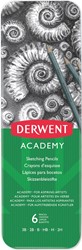Derwent - Academy Sketching Tin of 6 Pencils