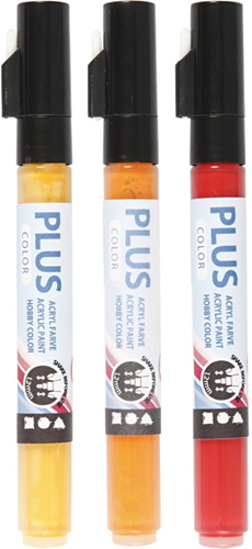 Plus Color Marker Set Warm 3 stuks