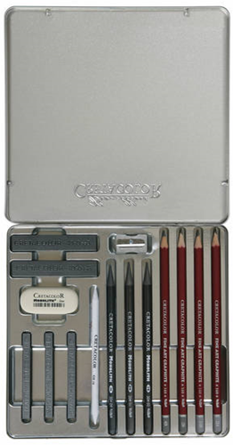 Cretacolor Silver Box 15-delig