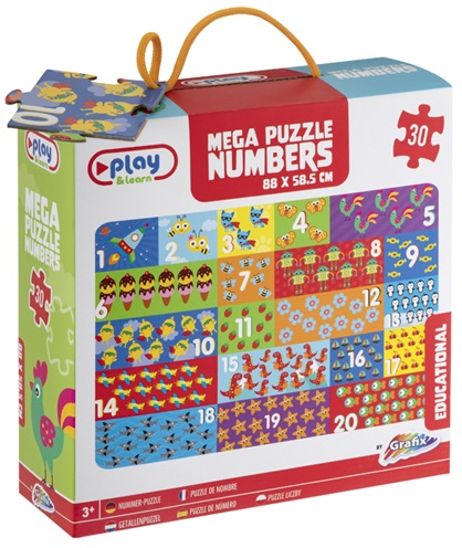 Grafix Gigantische Cijfers Activiteiten Puzzel 88x58,5 cm