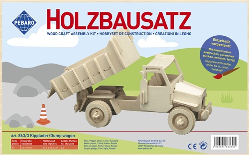 Pebaro Houten Bouwset Kiepauto