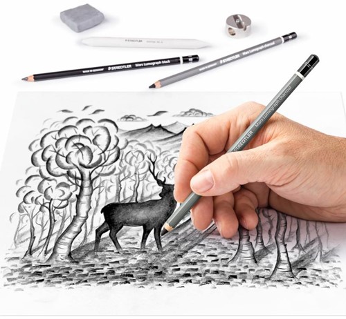 Staedtler Design Journey Mixed Charcoal Set 12-piece-2