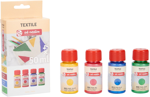 TAC Textielverf Set Parel 50 ml 4 stuks
