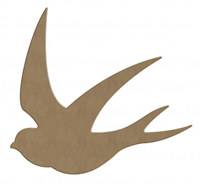 Gomille MDF Figuren Zwaluwen 3 stuks 15 cm-2