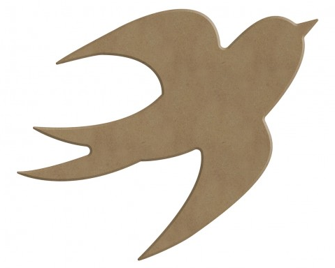 Gomille MDF Figuren Zwaluwen 3 stuks 15 cm-3