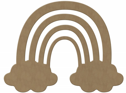 Gomille MDF Figuur Regenboog 29 cm