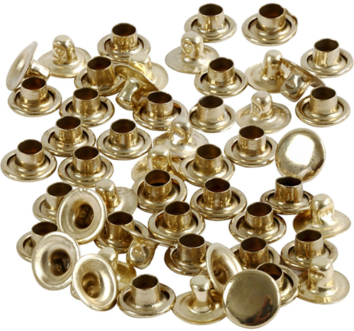CC Rivets 7 mm Goud 50 stuks