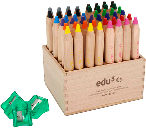 Edu First Kleurpotloden Jumbo 48 stuks