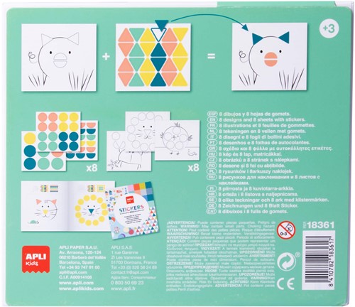 Apli Sticker-Spiel Tiere-2