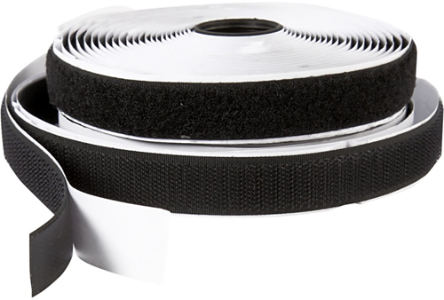 CC Klittenband 20 mm 5 m Zwart
