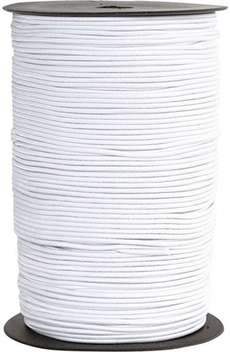 CC Elastiek Koord 2 mm 250 m Wit