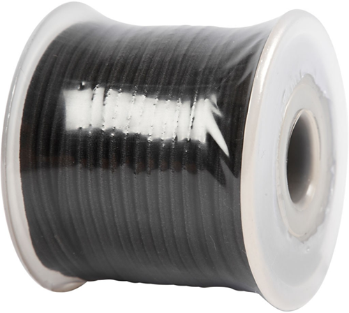 CC Elastiek Koord 2 mm 25 m Zwart-2