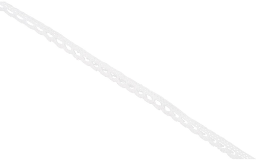 CC Gehaakt Kanten Lint 10 mm 10 m Wit