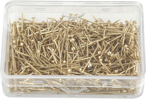 Rechte Spelden 16 mm 500 stuks Goud