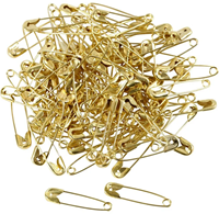 CC Sicherheitsnadeln 22 mm Gold 100 Stück-3
