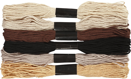 CC Borduurgaren 1 mm Bruin 6 stuks