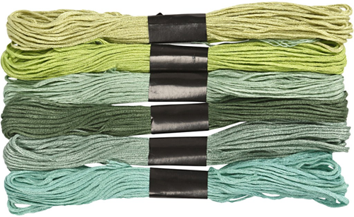 CC Borduurgaren 1 mm Groen 6 kleuren