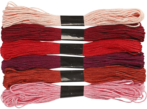CC Borduurgaren 1 mm Rood 6 kleuren